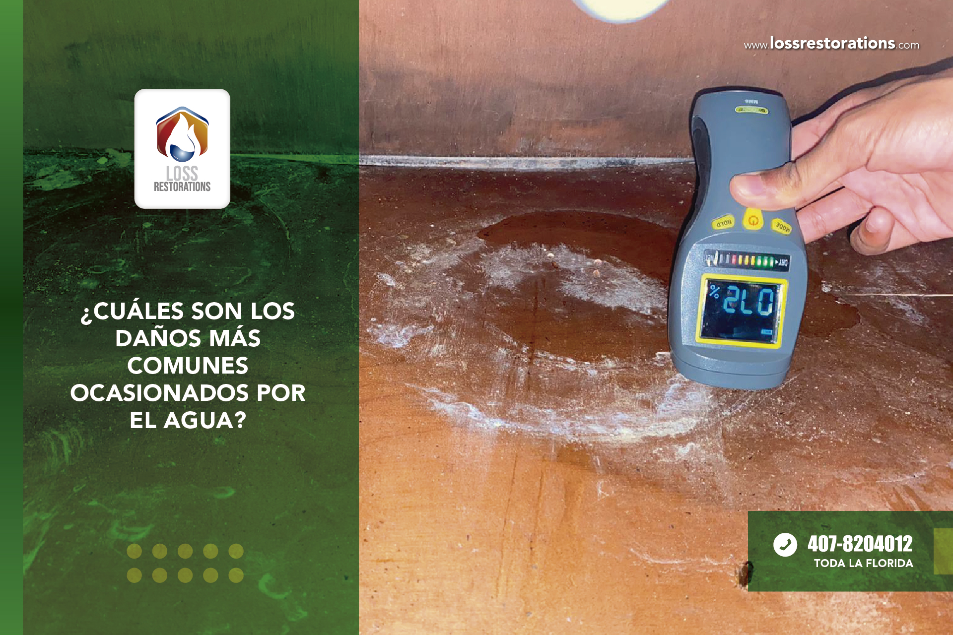 Daños más comunes ocasionados por el agua