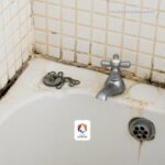 Repair walls and floors in bathrooms due to humidity